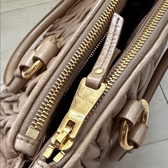 Miu Miu Brown Quilted Satchel - Picture 5 of 9